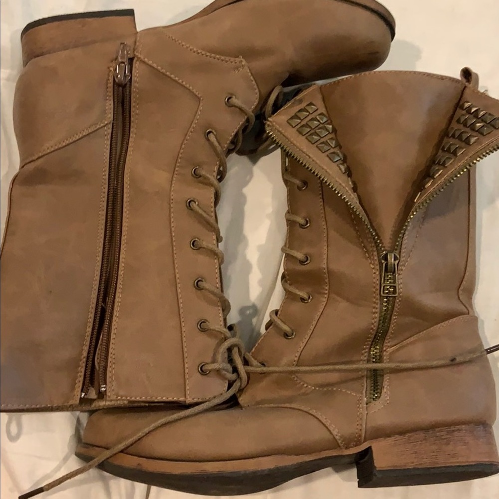Studded combat boots 🥾